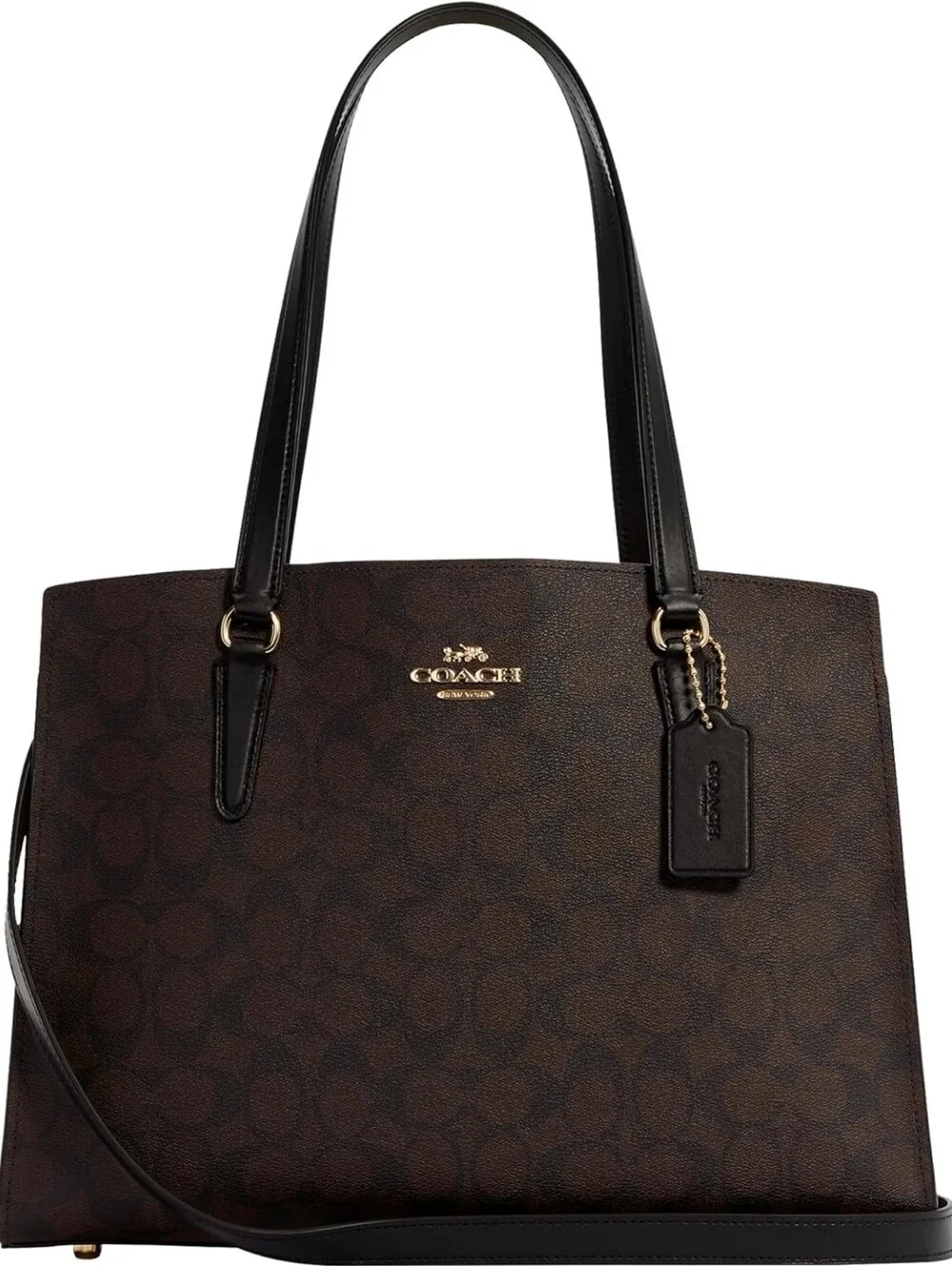 Coach Signature Coated Canvas City Tote / Carryall Bag (Brand New with Defects)